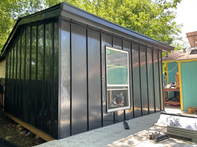 Black standing seam metal wall panels for Metal Roof Installation in Doylestown