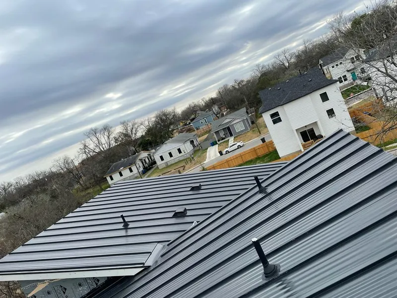 Standing seam metal roof panels with vents for Skylight Repair in Doylestown